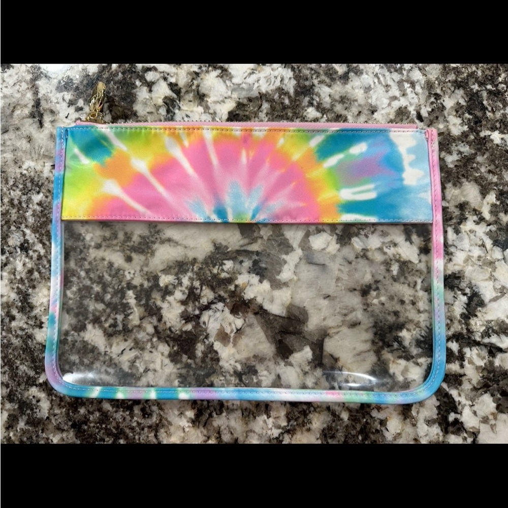 Stoney Clover Lane Tie-Dye Clear Pouch